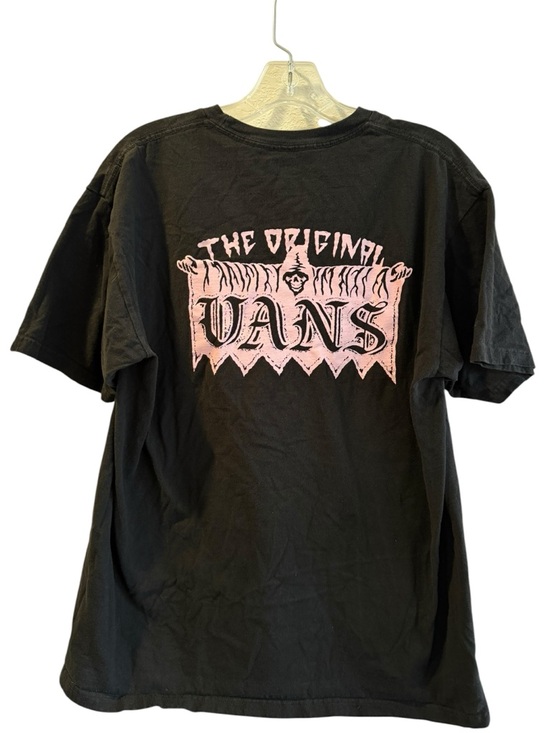 Vans Other - Vans The Original Graphic T-Shirt Black Pink Logo Short Sleeve Unisex Size L